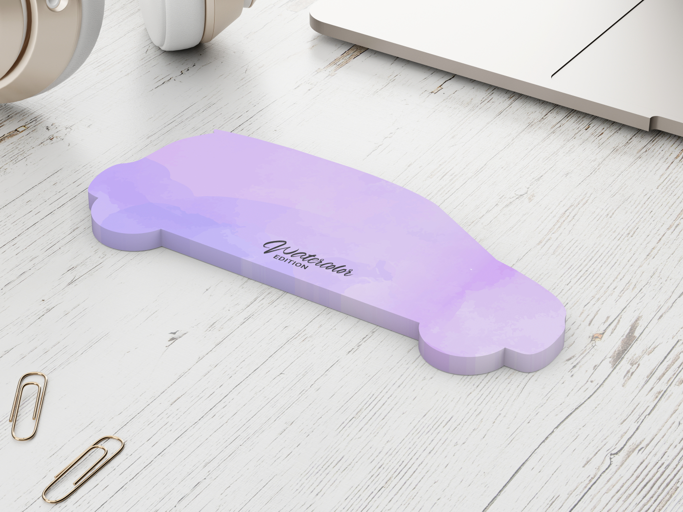 Haftnotizblock Form 125 × 72 mm formgestanzt