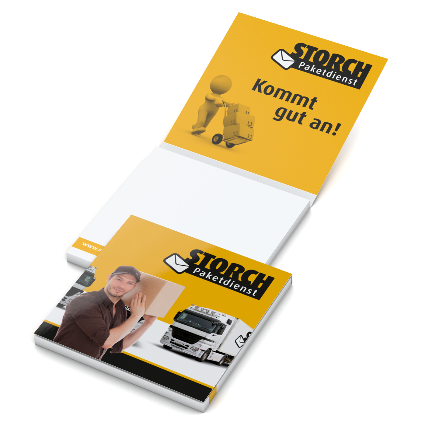 Haftnotizblock Cover Karton Format mittel Karton-Umschlag