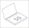 Haftnotizblock Cover Karton Format mittel Karton-Umschlag