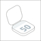 Haftnotizblock Cover Karton Round Ecken abgerundet Karton-Umschlag