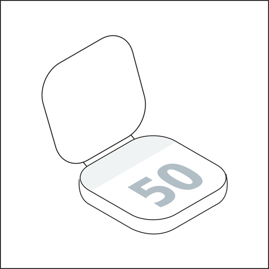 Haftnotizblock Cover Karton Round Ecken abgerundet Karton-Umschlag