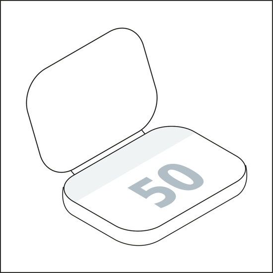 Haftnotizblock Cover Karton Round Ecken abgerundet Karton-Umschlag