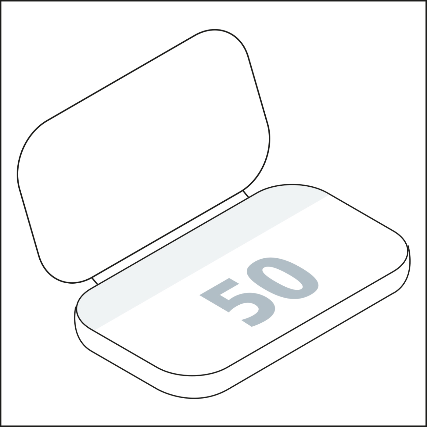 Haftnotizblock Cover Karton Round Ecken abgerundet Karton-Umschlag