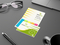 Haftmarker-Set Memo-Card RECYCLING Naturkarton-Umschlag