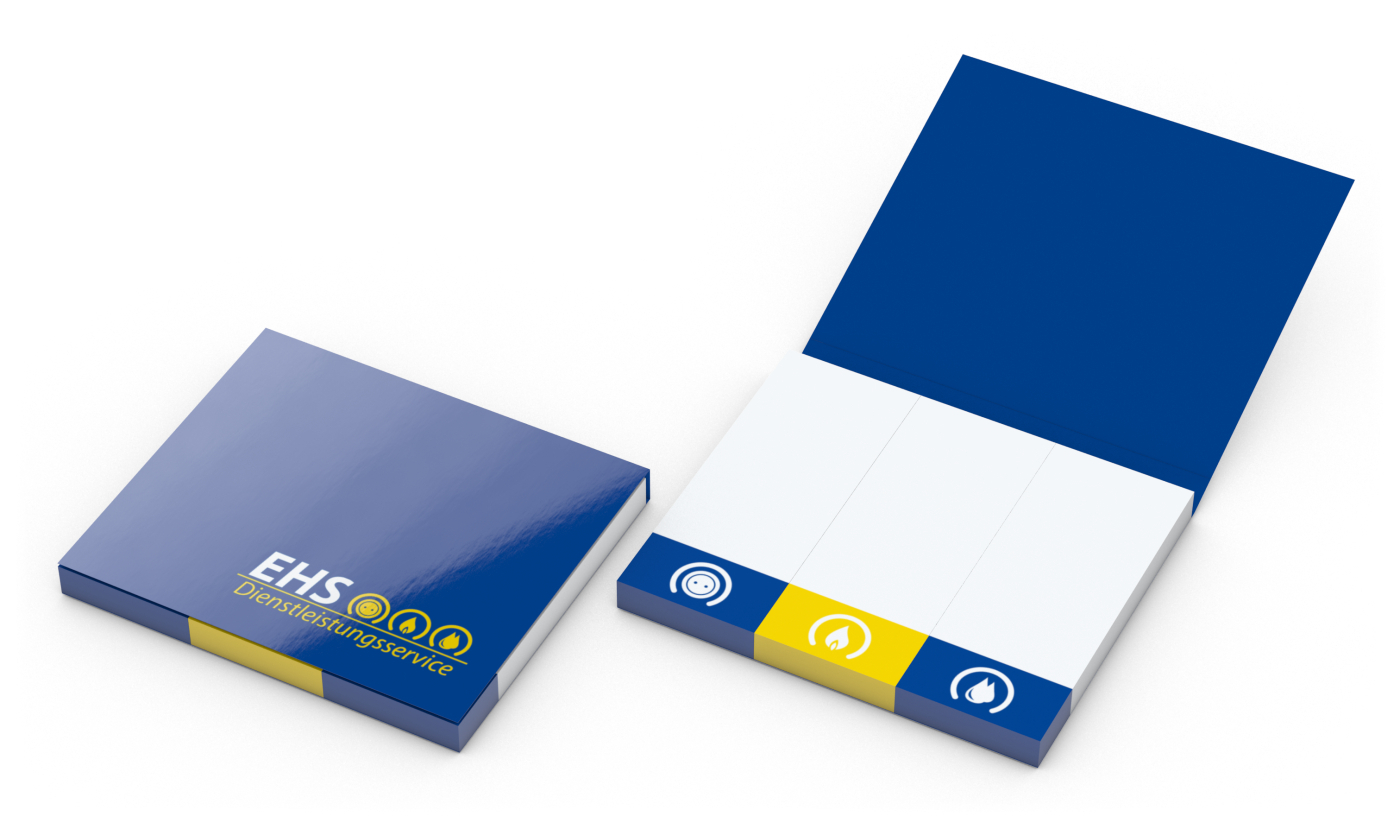 Haftmarker-Set Individualmarker-Set Marker individuell bedruckt Karton-Umschlag