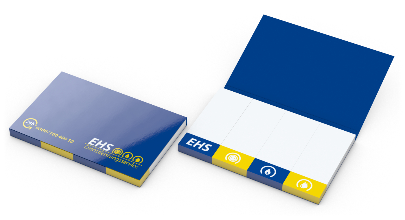 Haftmarker-Set Individualmarker-Set Marker individuell bedruckt Karton-Umschlag