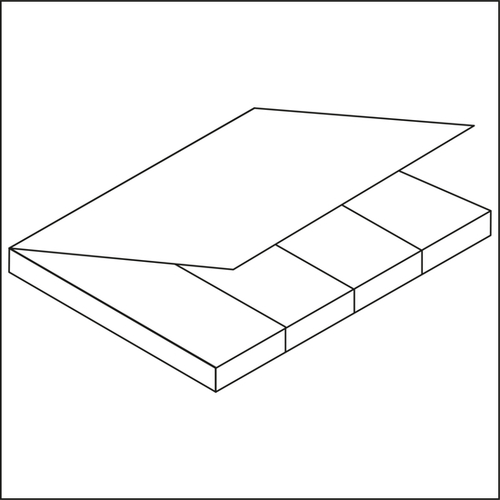 Haftmarker-Set Individualmarker-Set Marker individuell bedruckt Karton-Umschlag