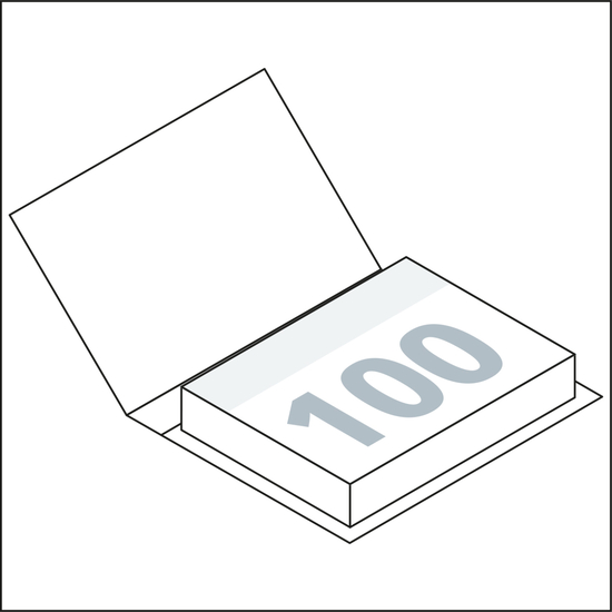 Haftnotizblock Hardcover Dublin Format mittelgroß 100 Haftzettel