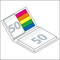 Haftnotiz-Set Hardcover Brüssel 50/50 Haftzettel