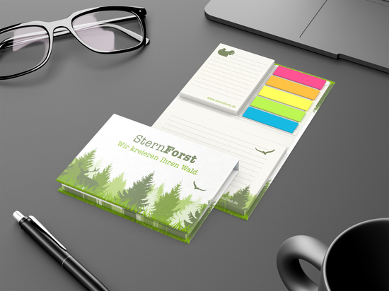 Haftnotiz-Set Brüssel Individuell Natura Recycling, 50/50 Blatt