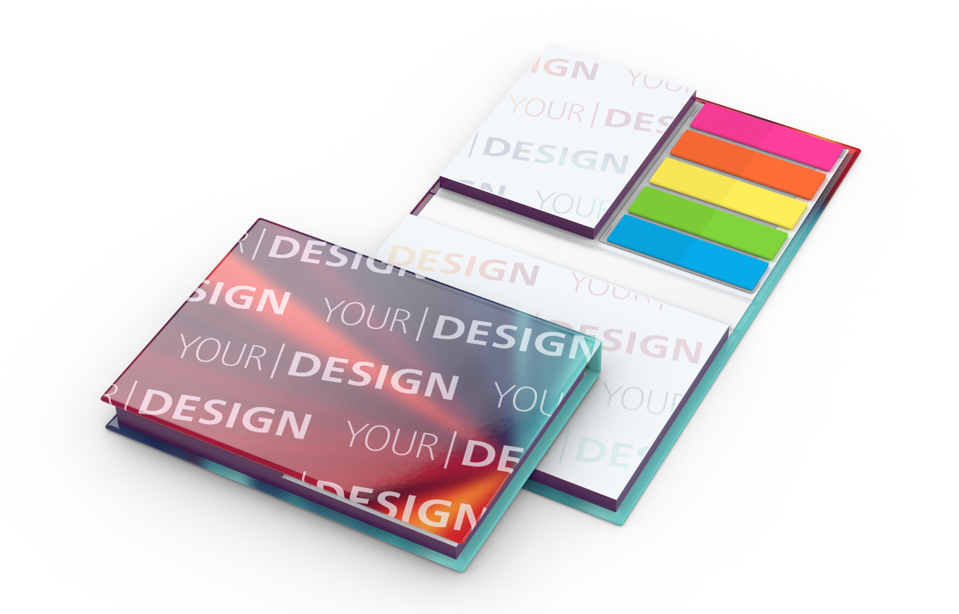 Haftnotiz-Set Budapest Bookcover Individuell, 50/50 Blatt, Color-Farbschnitt