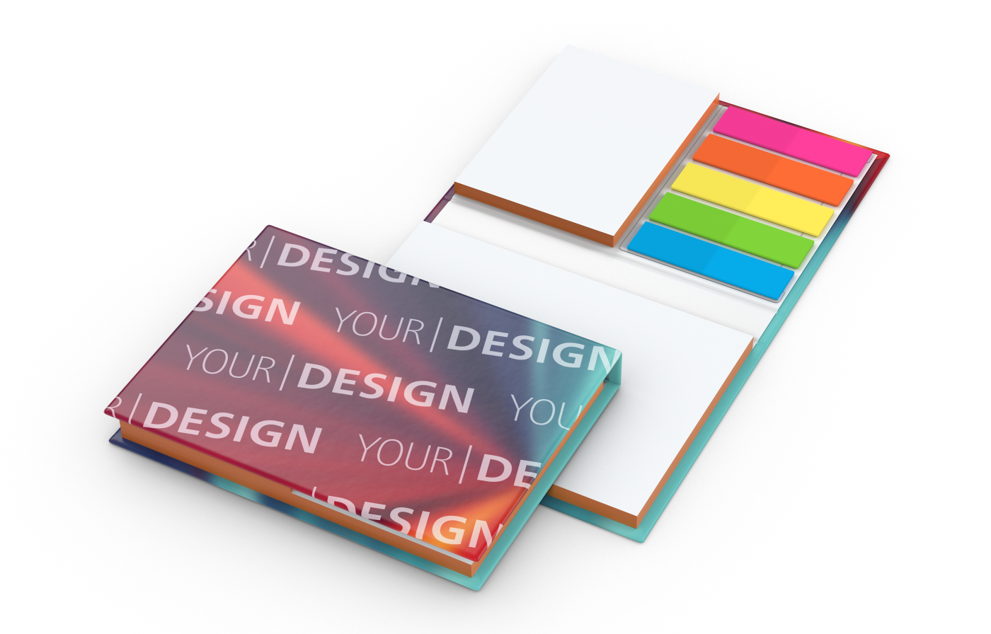 Haftnotiz-Set Budapest Bookcover White Bestseller, 50/50 Blatt, Farbschnitt