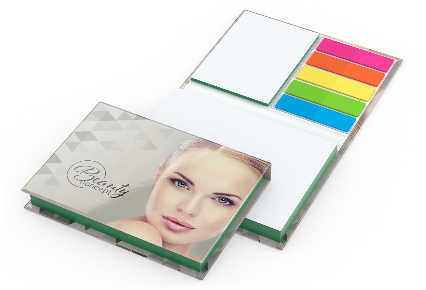 Haftnotiz-Set Prag 100/25 Haftzettel weiß Farbschnitt