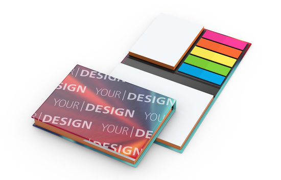 Haftnotiz-Set London Bookcover White Bestseller, 50/50 Blatt, Farbschnitt