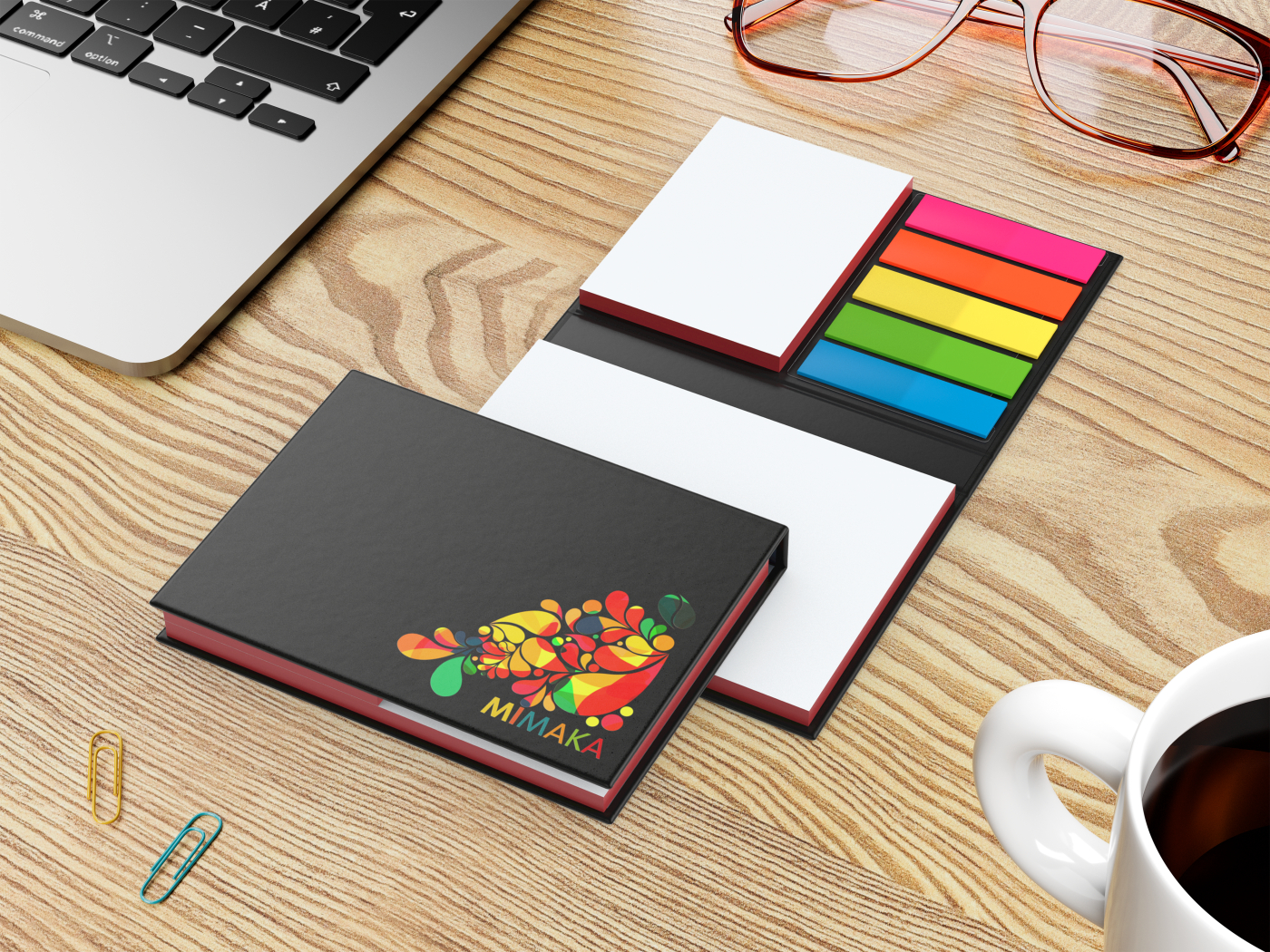 Haftnotiz-Set London Bookcover White Bestseller, 50/50 Blatt, Farbschnitt