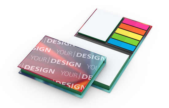 Haftnotiz-Set Wien Bookcover White Bestseller, 100/25 Blatt, Farbschnitt