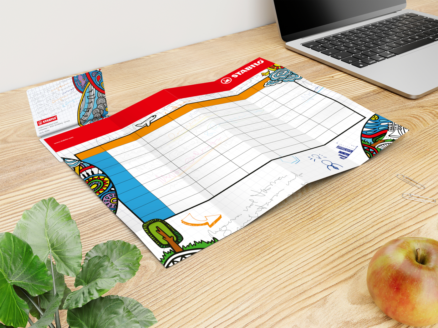 Faltplan Concept-Card Small 85 × 55 mm Karton-Umschlag