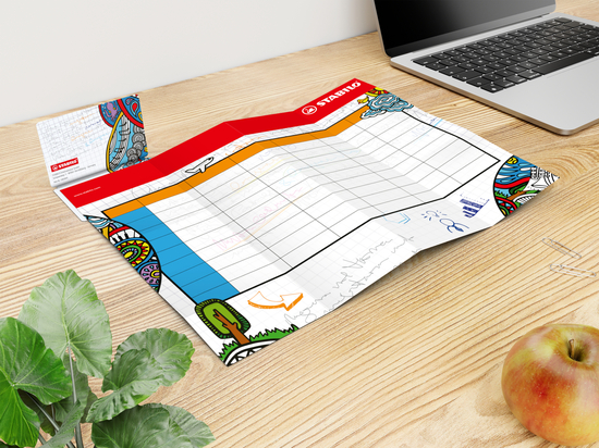 Faltplan Concept-Card Small 85 × 55 mm Karton-Umschlag