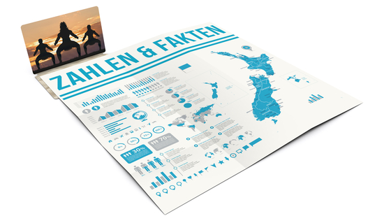 Faltplan Concept-Card Small RECYCLING 85 × 55 mm Naturkarton-Umschlag