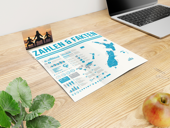Faltplan Concept-Card Small RECYCLING 85 × 55 mm Naturkarton-Umschlag