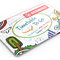 Faltplan Concept-Card Small RECYCLING 85 × 55 mm Naturkarton-Umschlag