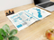 Faltplan Concept-Card Small RECYCLING 85 × 55 mm Naturkarton-Umschlag