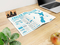 Faltplan Concept-Card Small RECYCLING 85 × 55 mm Naturkarton-Umschlag