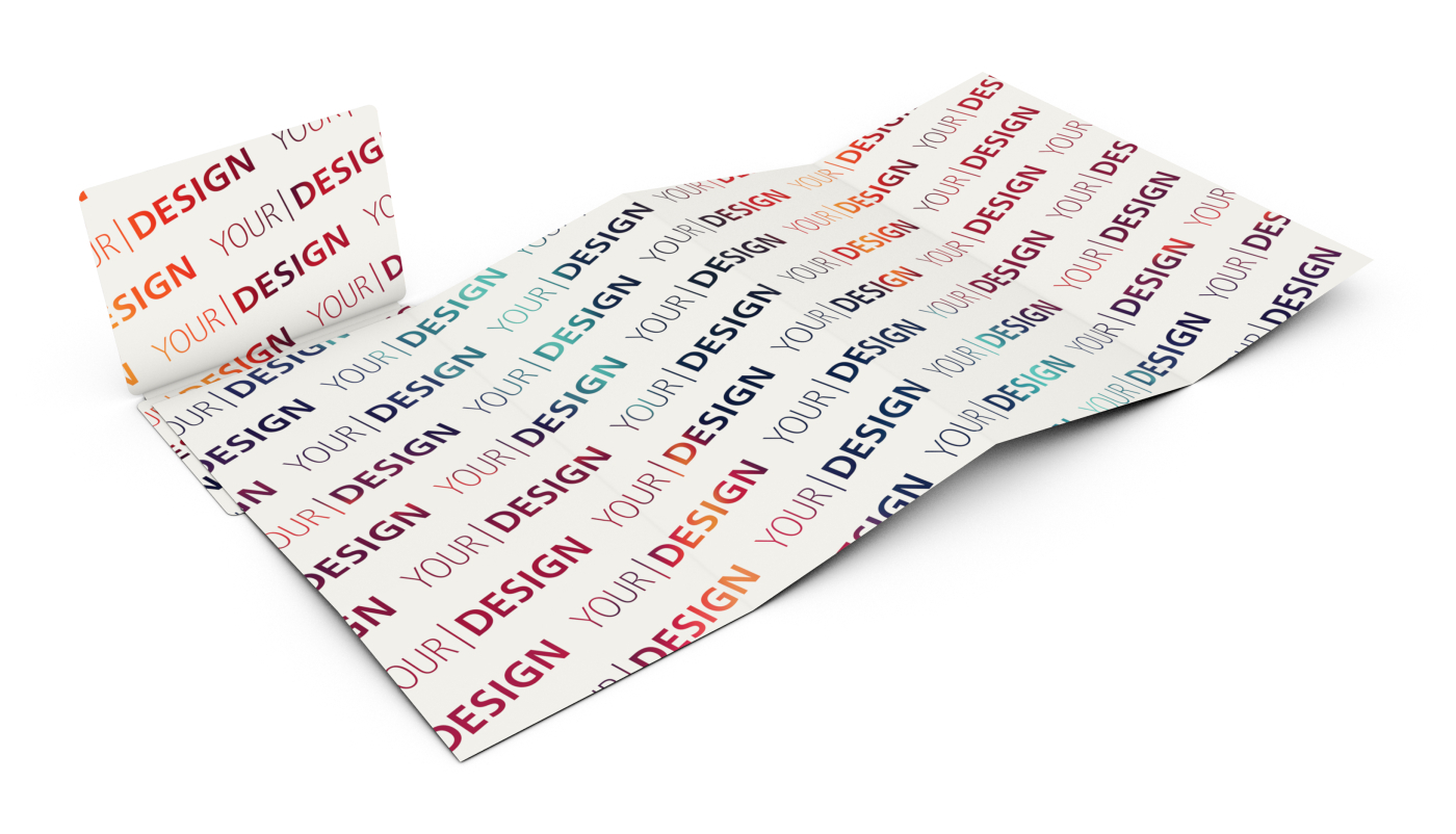Faltplan Concept-Card Large RECYCLING 100 × 72 mm Naturkarton-Umschlag