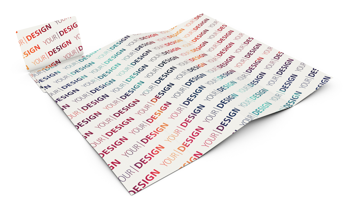 Faltplan Concept-Card Large RECYCLING 100 × 72 mm Naturkarton-Umschlag