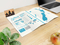 Faltplan Concept-Card Large RECYCLING 100 × 72 mm Naturkarton-Umschlag