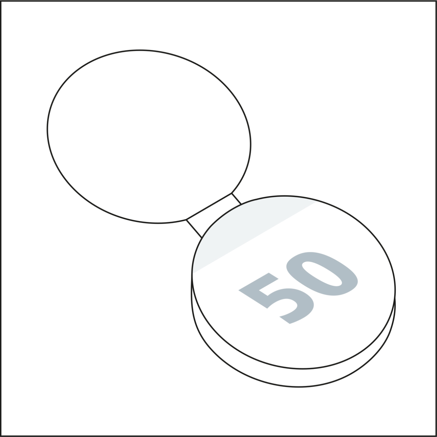 Haftnotizblock Cover Form formgestanzt Karton-Umschlag