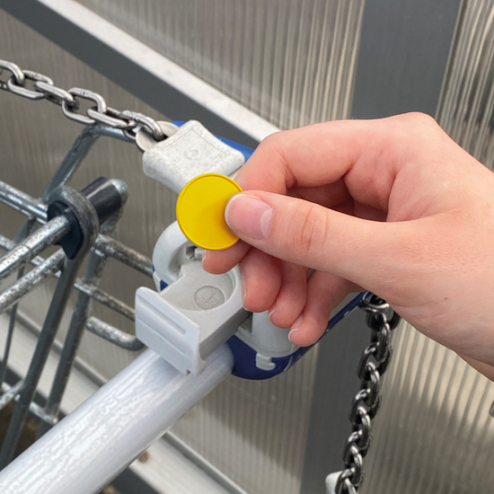 Chiphalter mit 1€-Chip "Alpha"