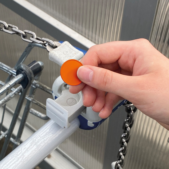 Chiphalter mit 1€-Chip "Alpha"