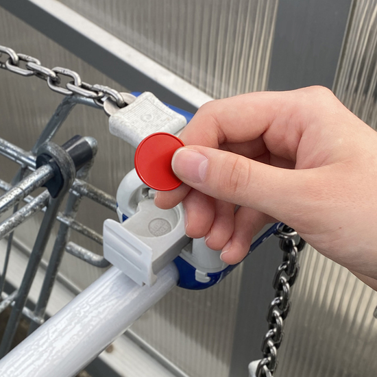 Chiphalter mit 1€-Chip "Haus"