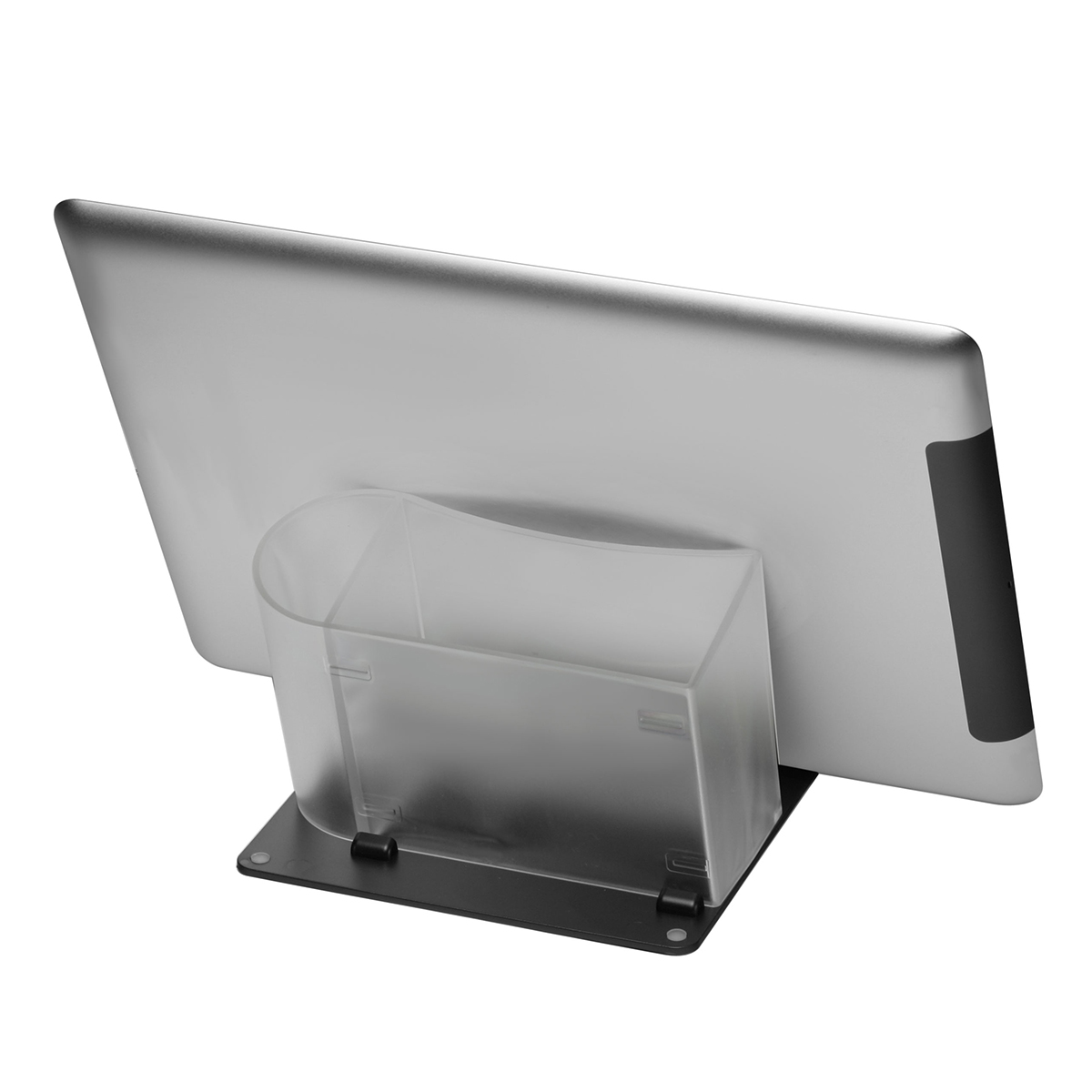 Smartphone-/Tabletständer mit Zettelbox und Köcher