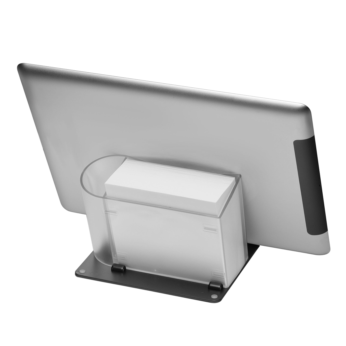 Smartphone-/Tabletständer mit Zettelbox und Köcher