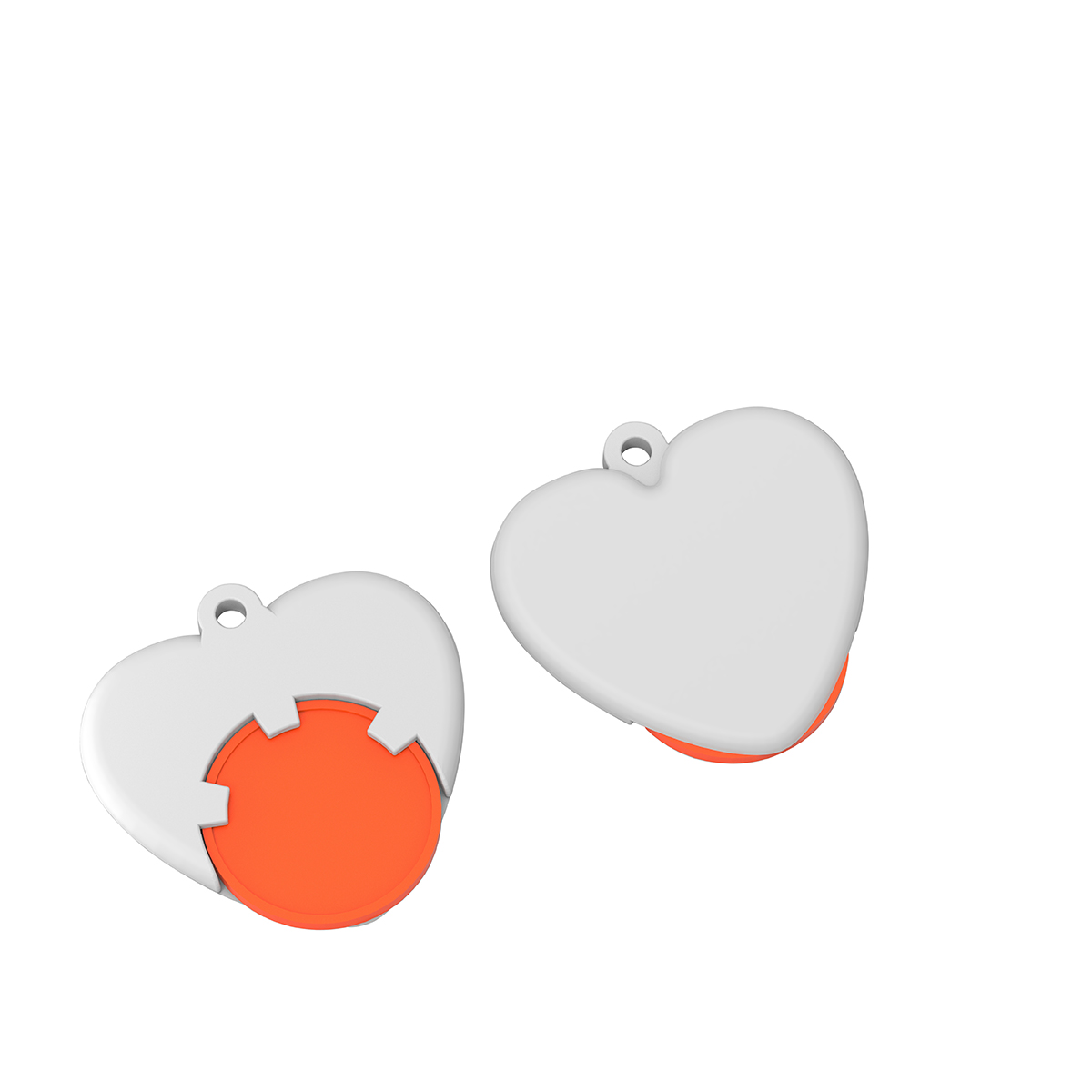 Chiphalter mit 1€-Chip "Herz"