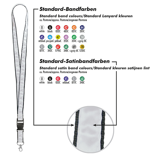 Schlüsselband/Lanyard "Satin"