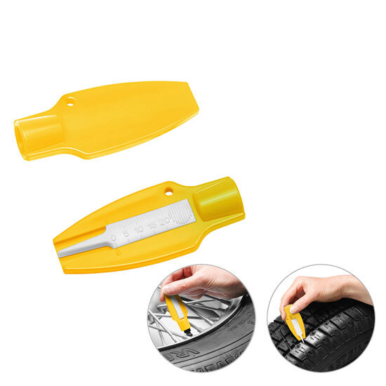 Reifenprofiltiefenmesser mit Ventilkappendreher