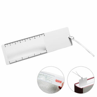 Lesezeichen mit Lupe