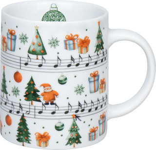 KÖNITZ Porzellan Becher / Tasse Jingle Bells