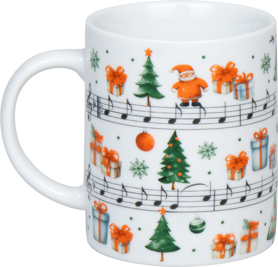 KÖNITZ Porzellan Becher / Tasse Jingle Bells