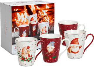 KÖNITZ Porzellan  Becher Set Wichtel im Geschenkkarton