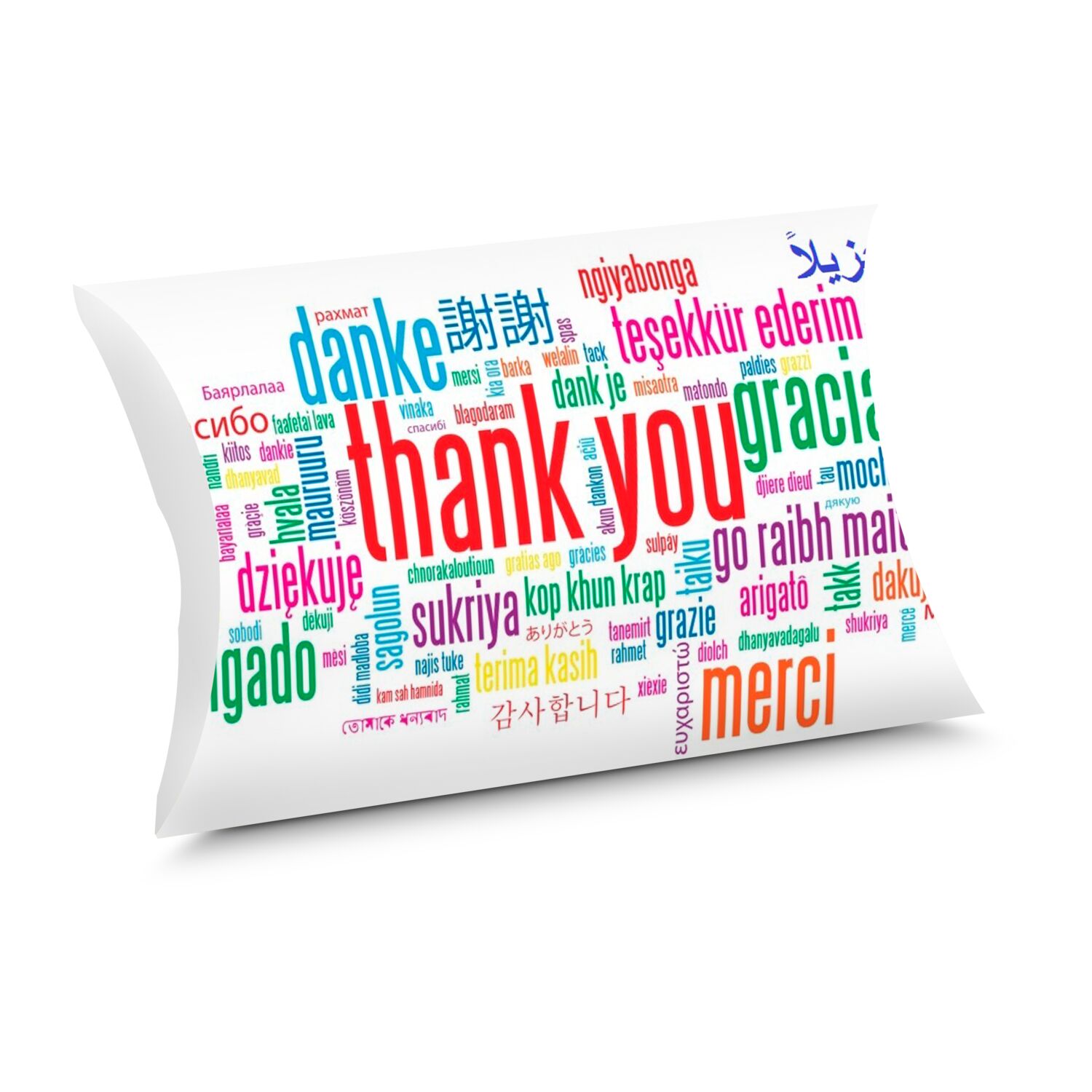 Kissenverpackung mit „Merry Christmas” Motiv enthält eine Lindor-Auswahl in 5 verschiedenen Geschmacksvarianten. (insgesamt ca. 62,5 g)