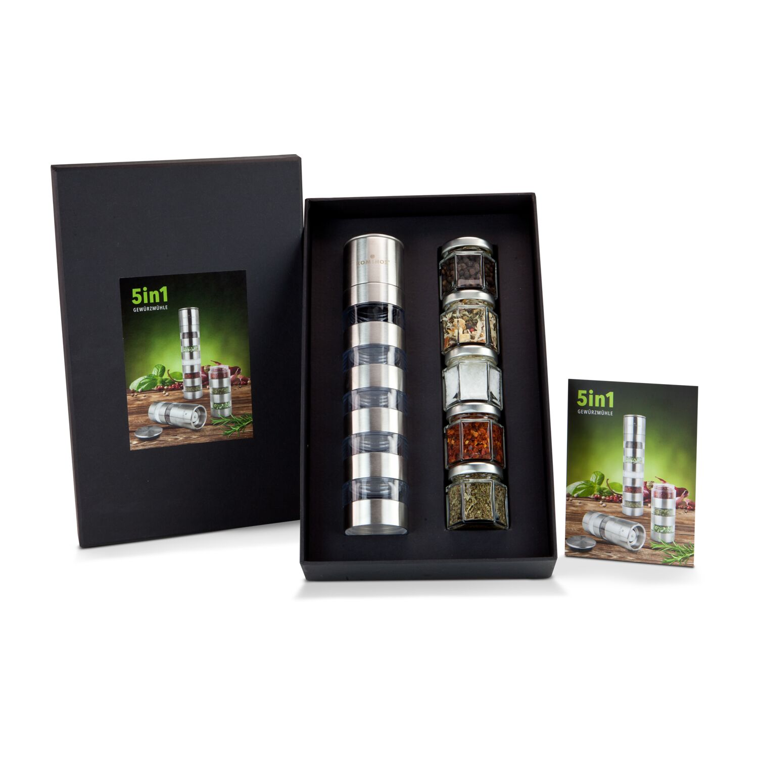 Geschenkset / Präsenteset: 5 in 1 - Gewürzmühlenvariation 2K1040