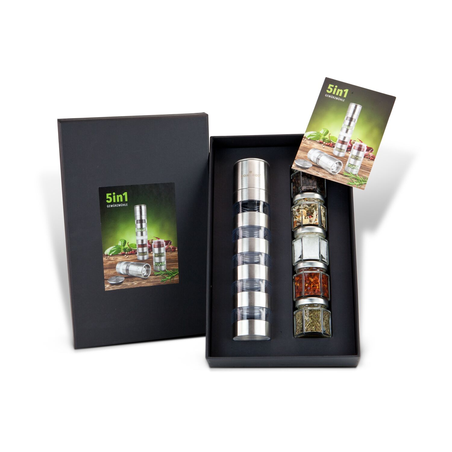 Geschenkset / Präsenteset: 5 in 1 - Gewürzmühlenvariation 2K1040
