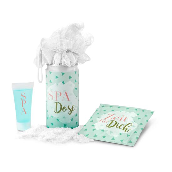 Geschenkset / Präsenteset: SPA Dose Ostern - Etikett Du bist das Gelbe vom Ei 2K1223d