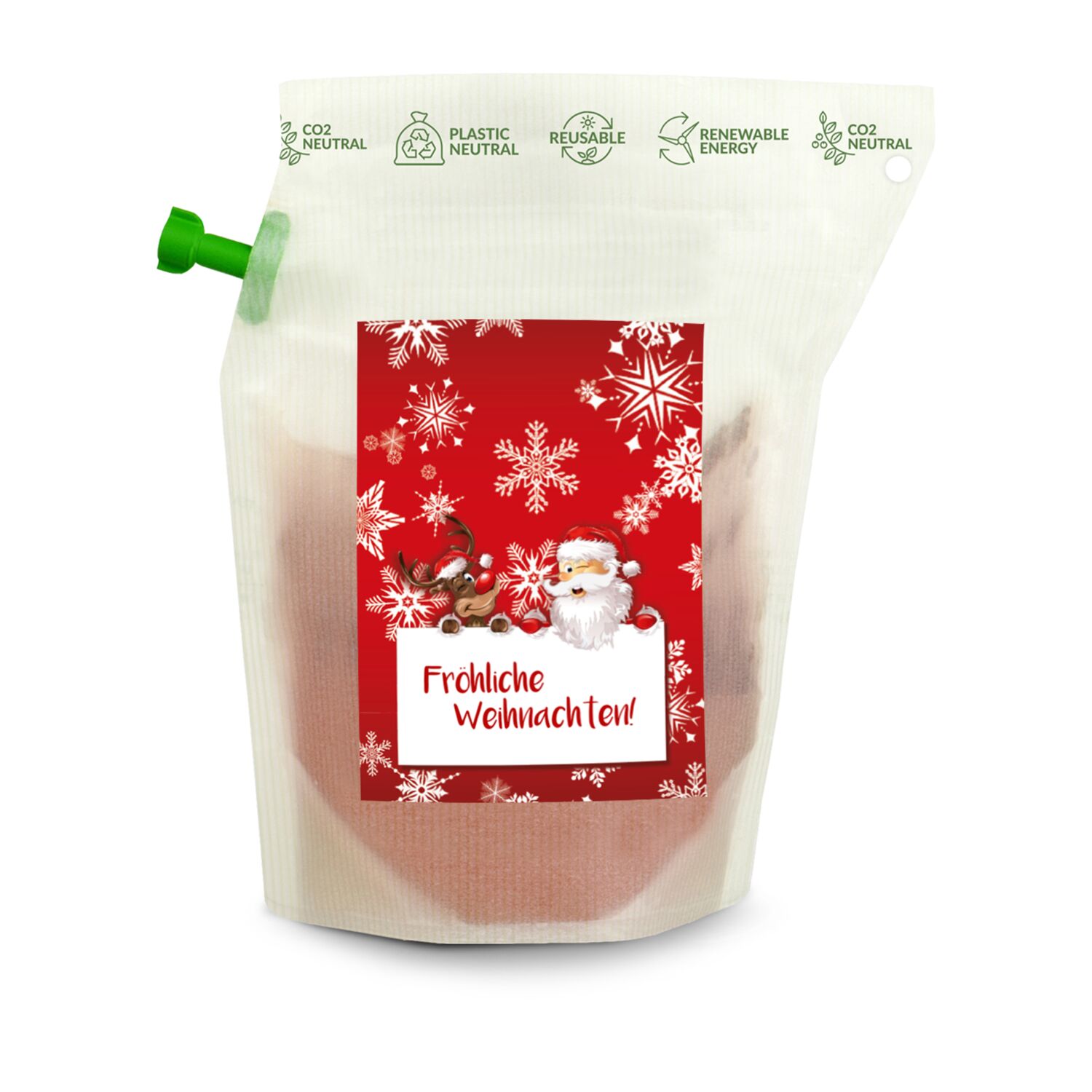 Wiederverwendbarer Werbe-Tee Beutel - kein Instant-Produkt! Beeren-Früchtetee, ergibt ca. 400 ml