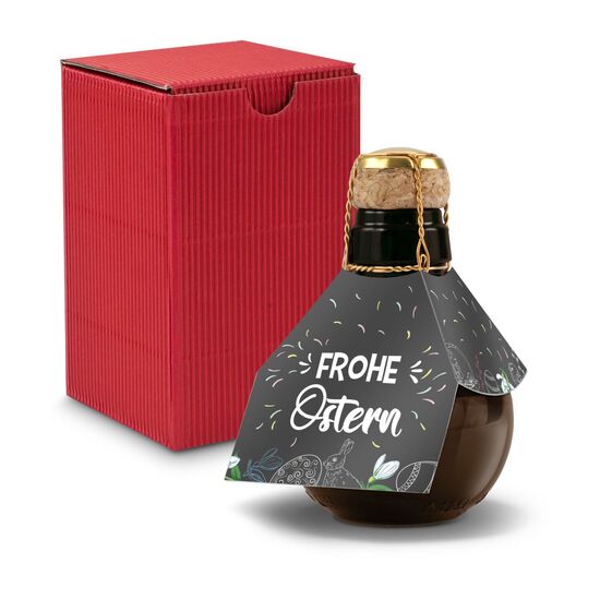 0,125 l hochwertiger Sekt brut in origineller Flasche, Alkohol 12% Vol. - Inklusive Geschenkkarton