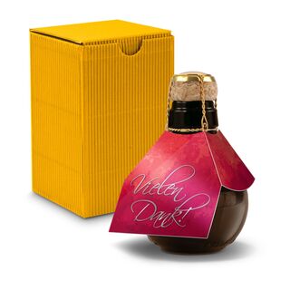 Origineller Sekt Vielen Dank - Karton Gelb, 125 ml 2K1358j1